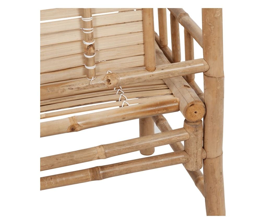 Vrtna klupa, 120 cm, bambus - 3