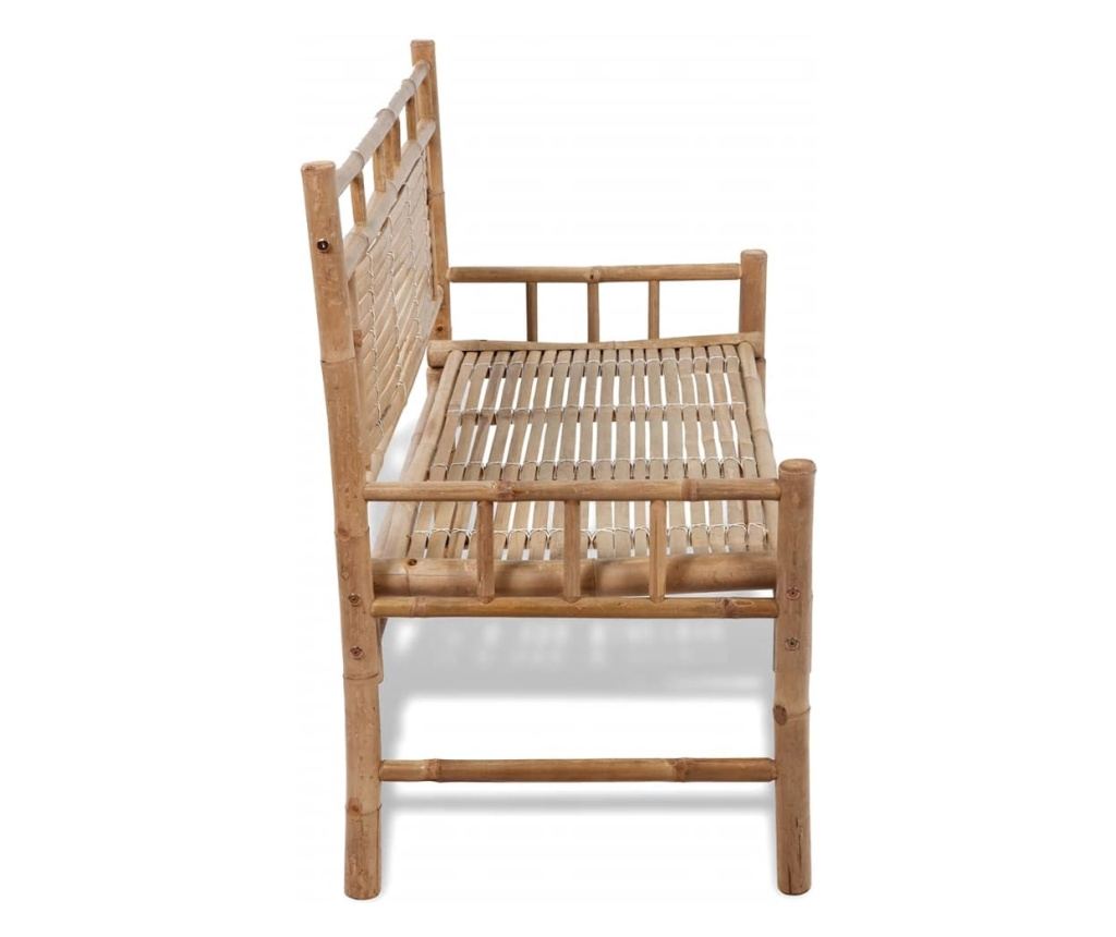 Vrtna klupa, 120 cm, bambus - 4