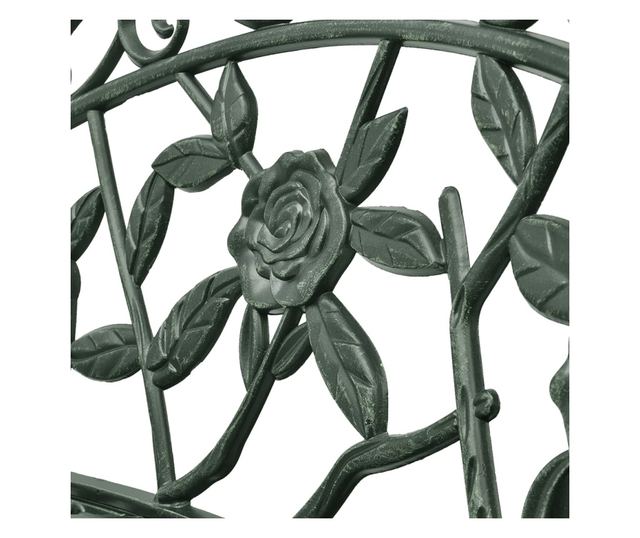 Vrtna klupa, zelena, 100 cm, lijevani aluminij