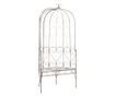 Vrtna klupa, bijela vintage, 95 cm, željezo thumbnail 1