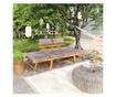 Vrtna klupa s jastucima 2-u-1, 190 cm, masivno drvo akacije thumbnail 1