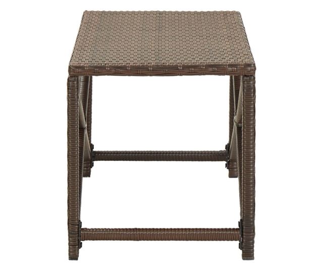 Vrtna klupa, smeđa, 80 cm, poliratan