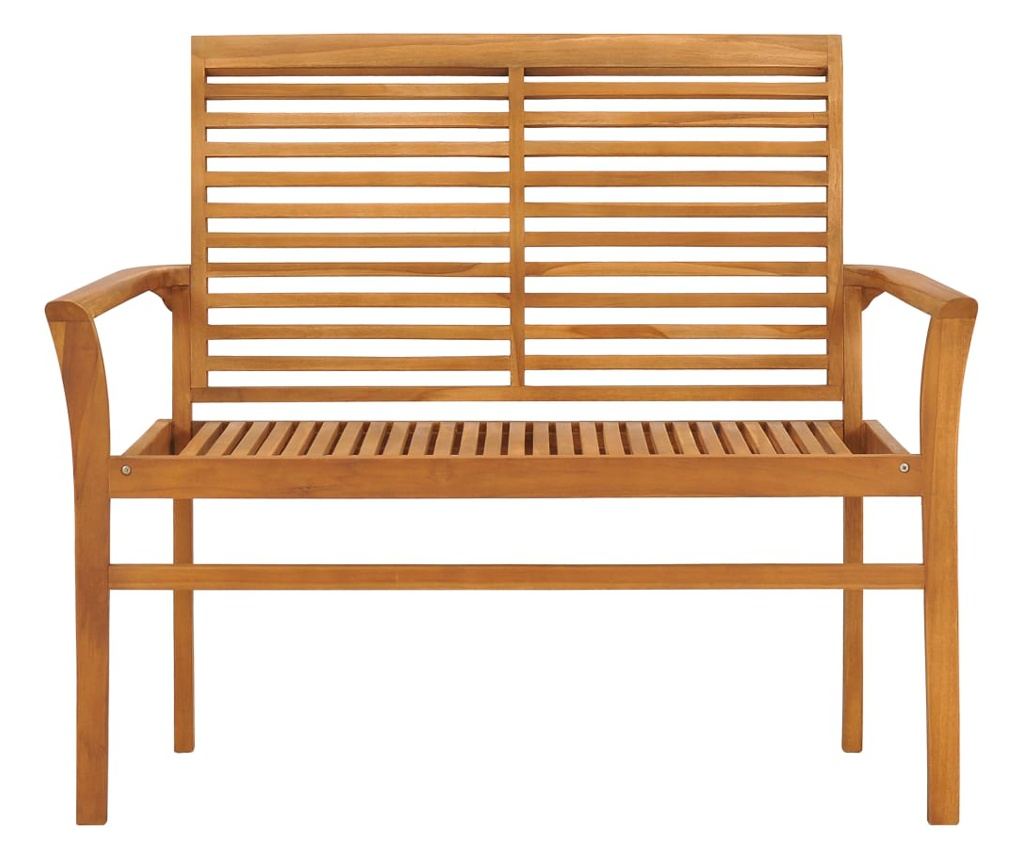 Vrtna klupa, 112 cm, masivno tikovo drvo - 2