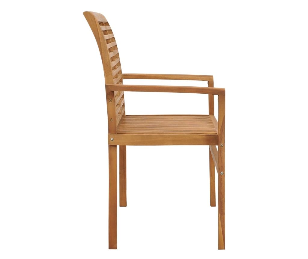 Vrtna klupa, 112 cm, masivno tikovo drvo - 4