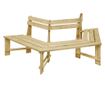 Vrtna klupa, 240 cm, tretirani bor thumbnail 1