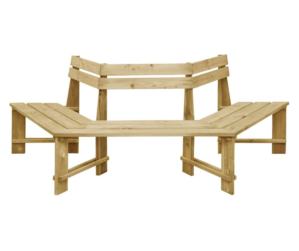 Vrtna klupa, 240 cm, tretirani bor - 2