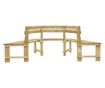Vrtna klupa, 240 cm, tretirani bor thumbnail 3