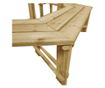 Vrtna klupa, 240 cm, tretirani bor thumbnail 4