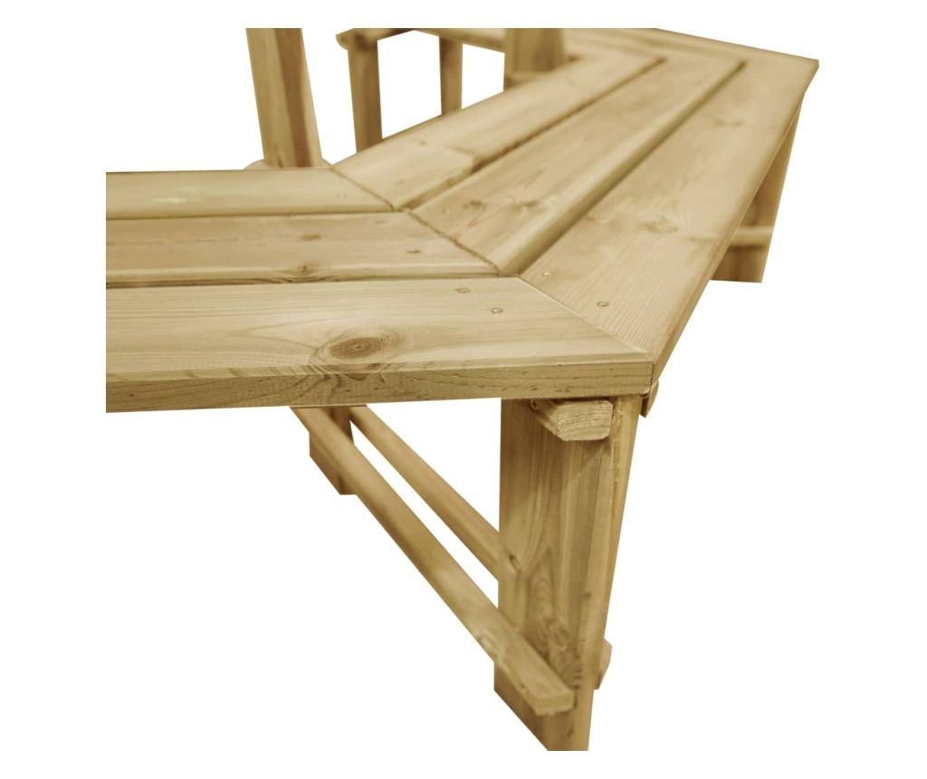 Vrtna klupa, 240 cm, tretirani bor - 4