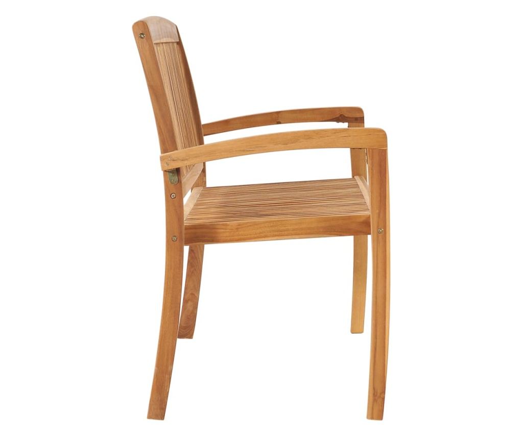 Vrtna klupa koja se može slagati, 2 mjesta, 128,5 cm, masivno tikovo drvo - 3