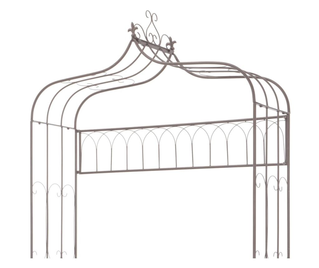 Πάγκος Κήπου, Vintage Brown, 122 εκ., Σίδερο - 4