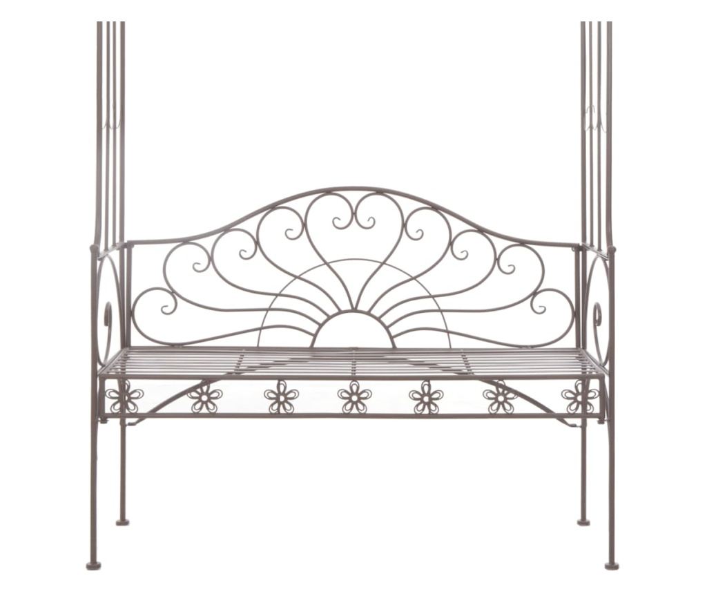 Πάγκος Κήπου, Vintage Brown, 122 εκ., Σίδερο - 5