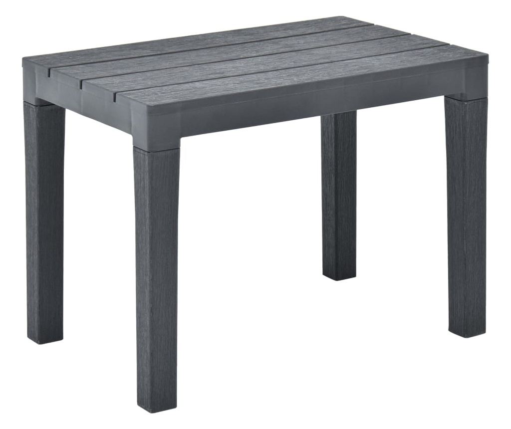 Vrtne klupe, 2 kom., antracit, plastika - 2