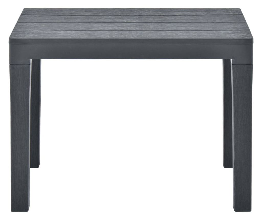 Vrtne klupe, 2 kom., antracit, plastika - 3