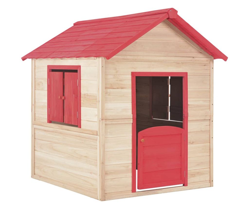 piros fenyőfa gyerekjátszóház - 2