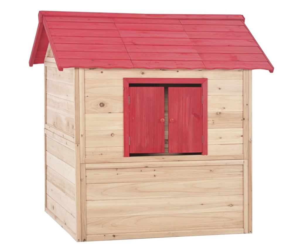 piros fenyőfa gyerekjátszóház - 6