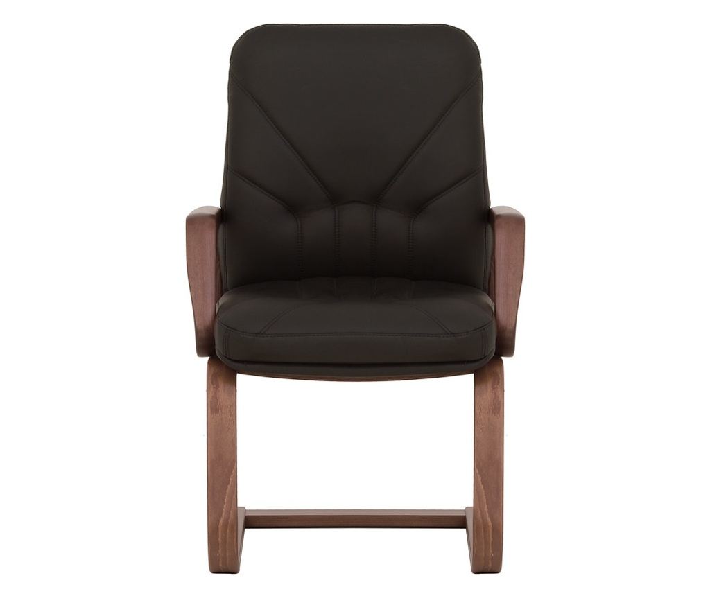 Konferencijska stolica HEAD OFFICE EXTRA CF, Crna eko koža - 2