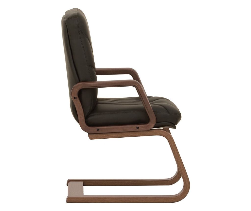 Konferencijska stolica HEAD OFFICE EXTRA CF, Crna eko koža - 3