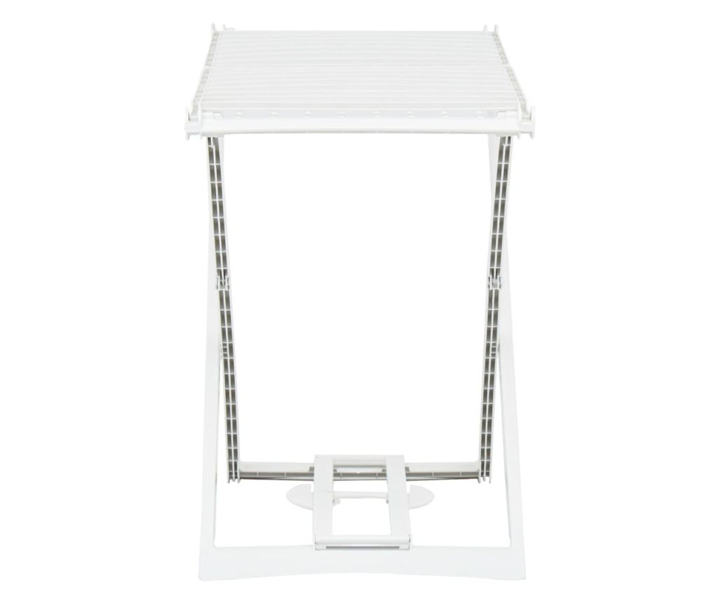 Sklopivi stalak za sušenje rublja, bijeli, plastika - 3