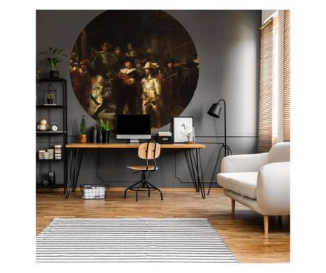 WallArt Tapeta v obliki kroga „Nočna straža”, 190 cm