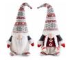 Set od 2 tekstilne figure Božić i Djed Mraz 15x10,5x38 cm