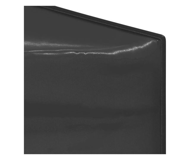 antracitszürke összecsukható partisátor 3 x 3 m