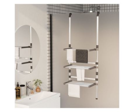 Sušilec za perilo, 3 nivoji, aluminij
