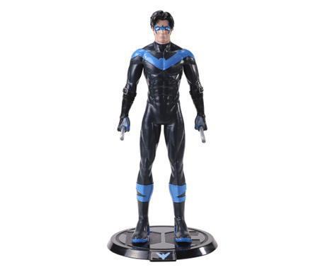 IdeallStore® csuklós figura, Mighty Nightwing, gyűjtői kiadás, 18 cm, állvánnyal együtt