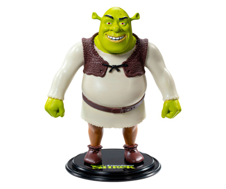 Artikulált figura IdeallStore®, Fearless Shrek, gyűjtői kiadás, 15 cm, állvánnyal együtt