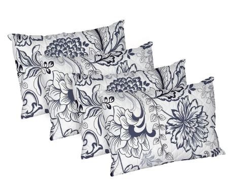 Set 4 perne Art, microfibra matlasată Alcam, 50x70 cm