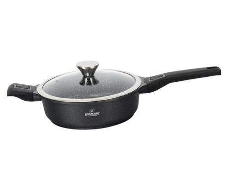 Tigaie cu manere detasabile, 24cm, aluminiu turnat, Bohmann, suprafata antiaderenta, inclusiv inductie