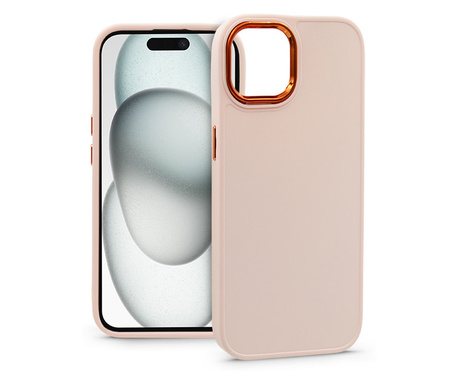 Apple iPhone 15 szilikon hátlap - Frame - pink