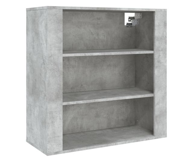 Висок шкаф, бетонно сив, инженерно дърво