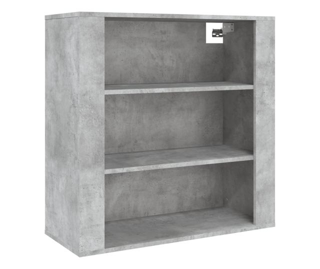 Висок шкаф, бетонно сив, инженерно дърво