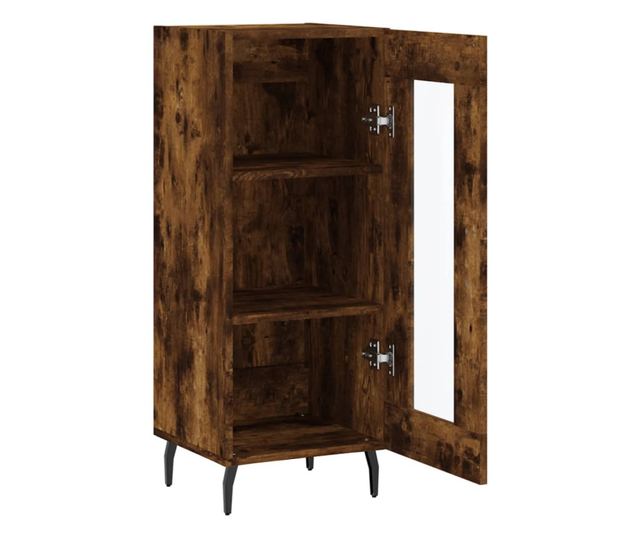 Komoda, dimljeni hrast, 34,5x34x90 cm, kompozitno drvo