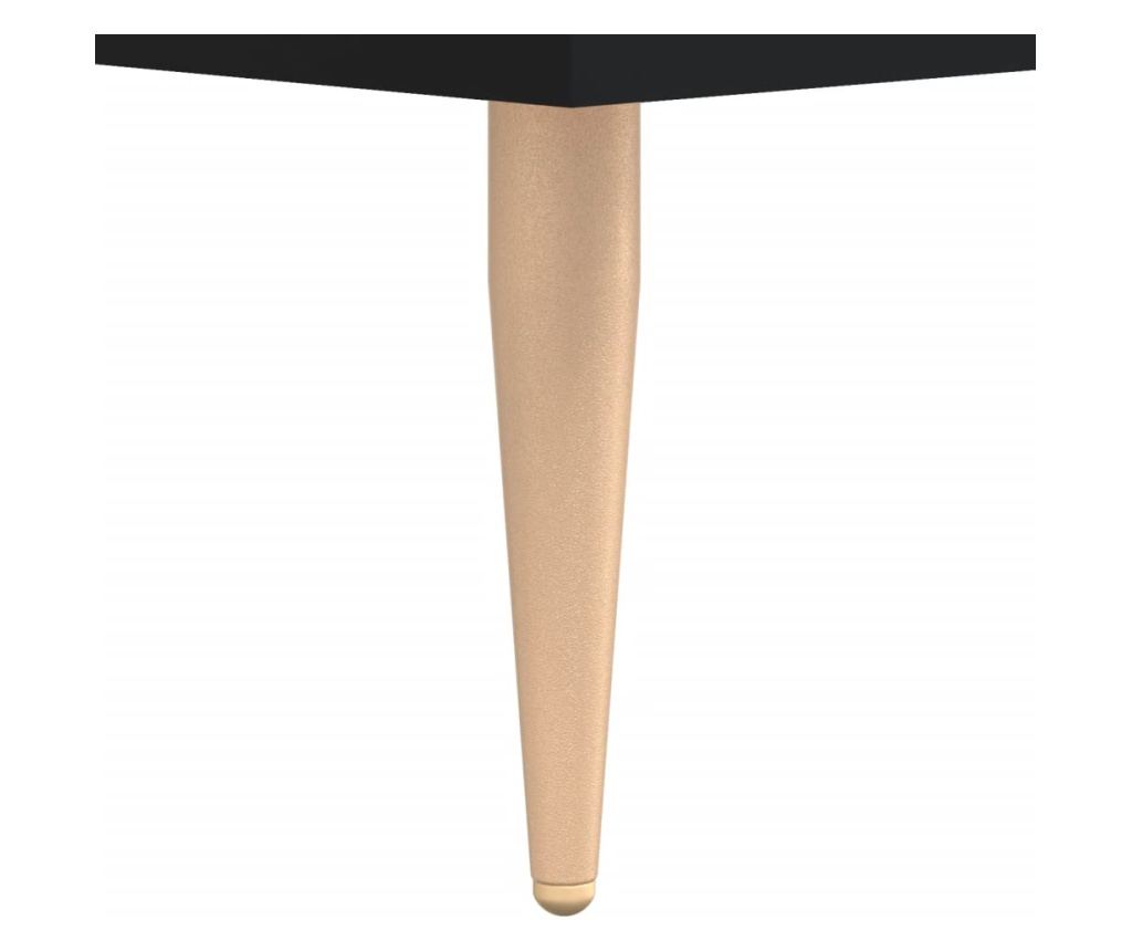 Konzola, crna, 34,5x34x90 cm, kompozitno drvo - 11