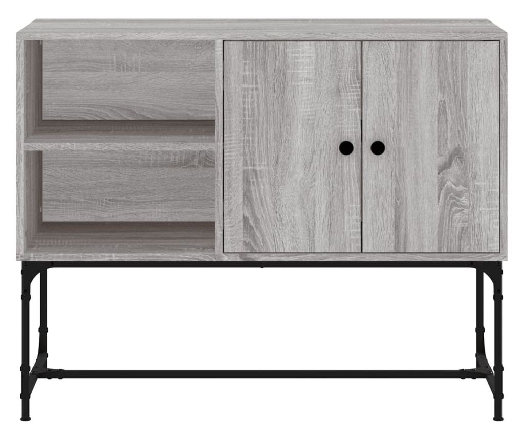 Сайдборд, сив сонома, 100x40x79,5 см, инженерно дърво - 5