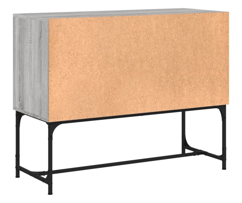 Сайдборд, сив сонома, 100x40x79,5 см, инженерно дърво - 8