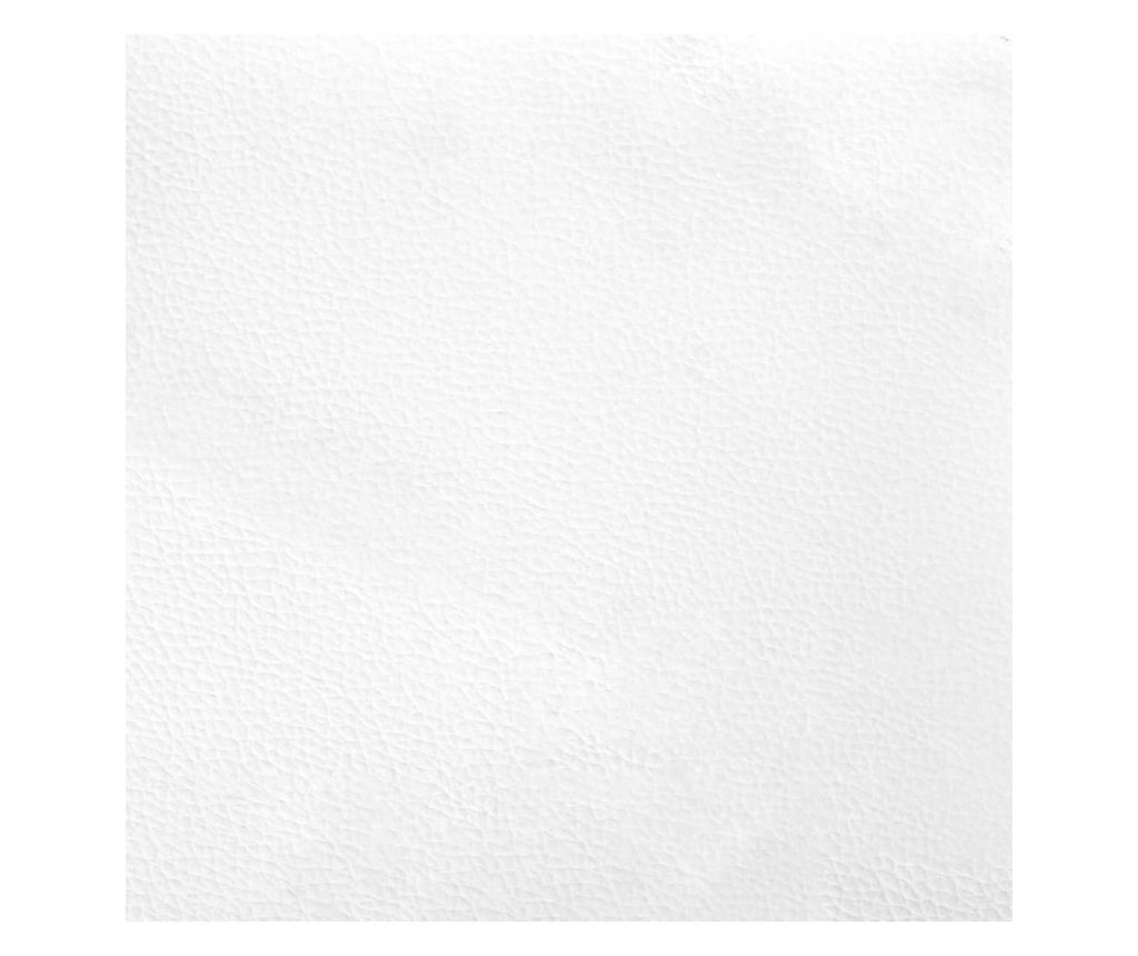 Postel s matrací Dover bílá a černá 90 x 200 cm umělá kůže - 9
