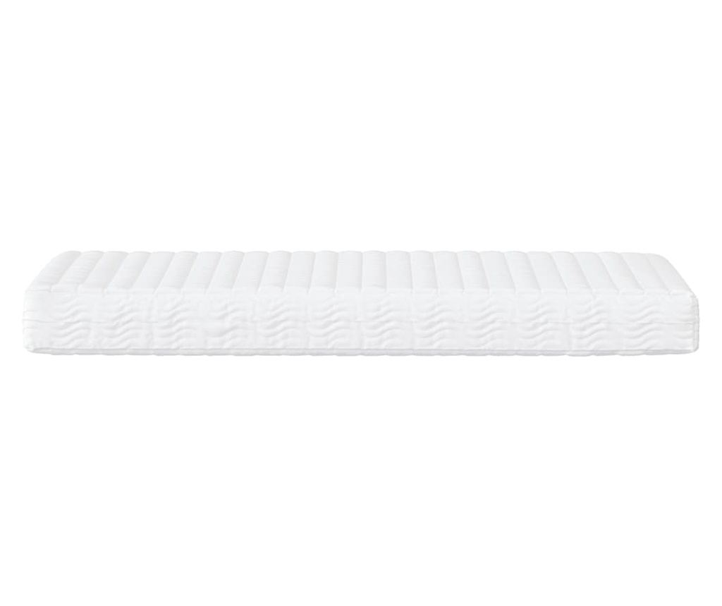 Daybed με στρώμα, ανοιχτό γκρι, 90x190 εκ., ύφασμα - 6