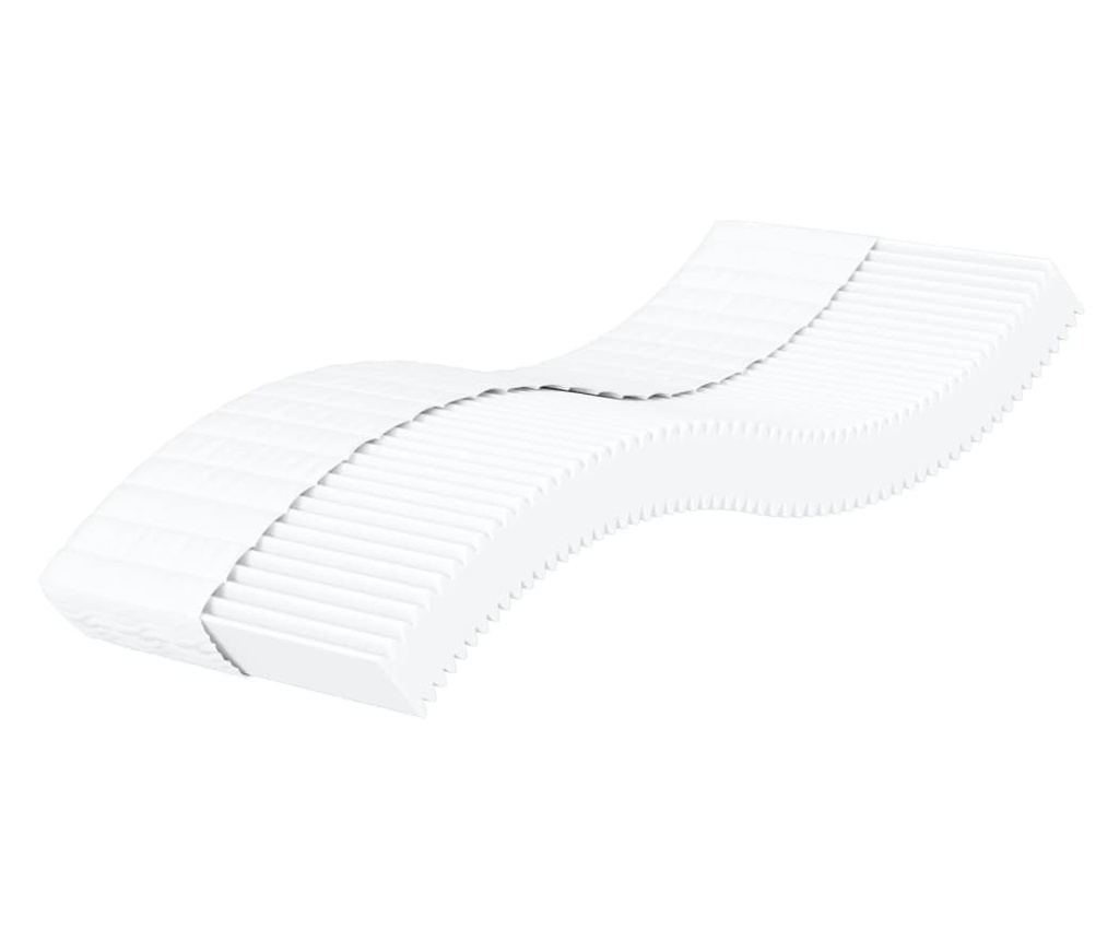 Daybed με στρώμα, ανοιχτό γκρι, 90x190 εκ., ύφασμα - 7