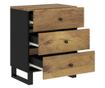 Nightstand, 50x33x62 cm, Solid Mango Wood and Engineered Wood