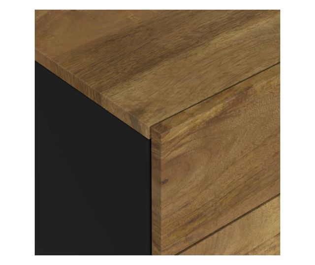 Nightstand, 50x33x62 cm, Solid Mango Wood and Engineered Wood