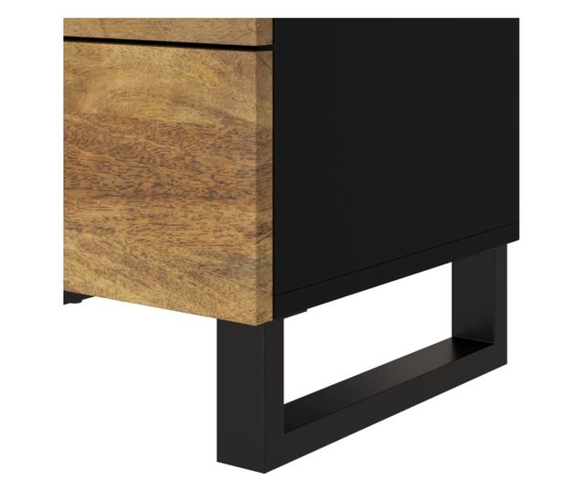 Nightstand, 50x33x62 cm, Solid Mango Wood and Engineered Wood