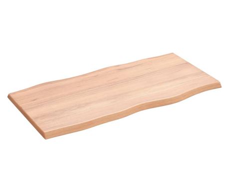 Svijetlosmeđa radna ploča 80x40x2 cm, masivno obrađeno hrastovo drvo