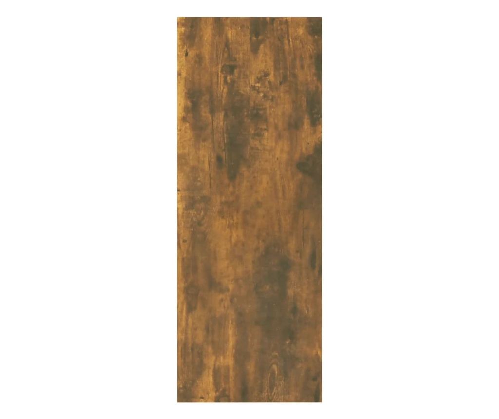 Κονσόλα, καπνιστή δρυς, 78x30x80 εκ., επεξεργασμένη ξυλεία - 6