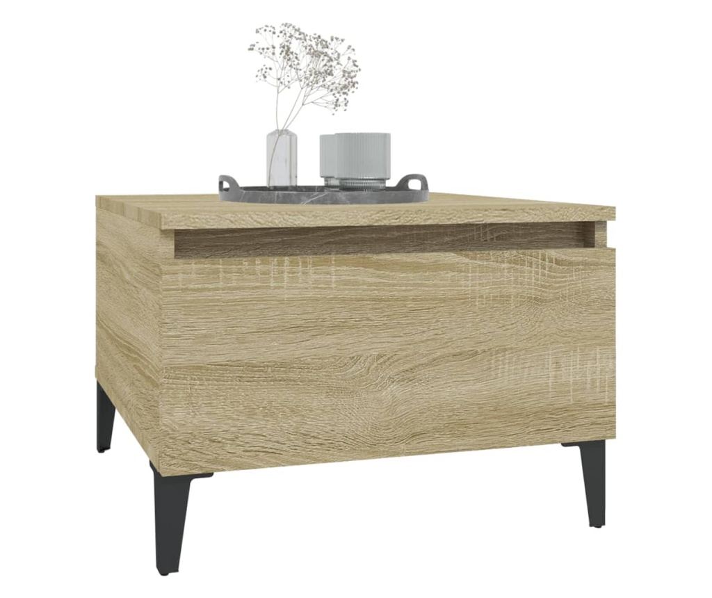 Oldals asztalok 2 db sonoma tlgy 50x46x35 cm faforgcslap - 4