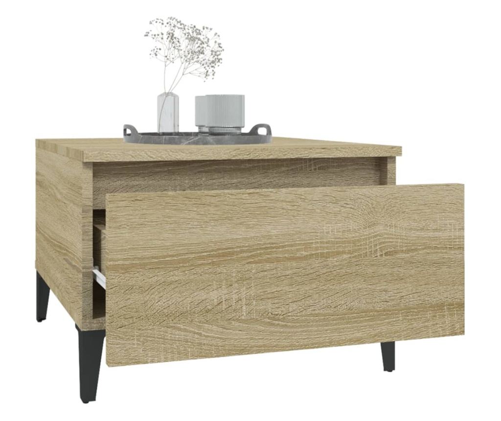 Oldals asztalok 2 db sonoma tlgy 50x46x35 cm faforgcslap - 5