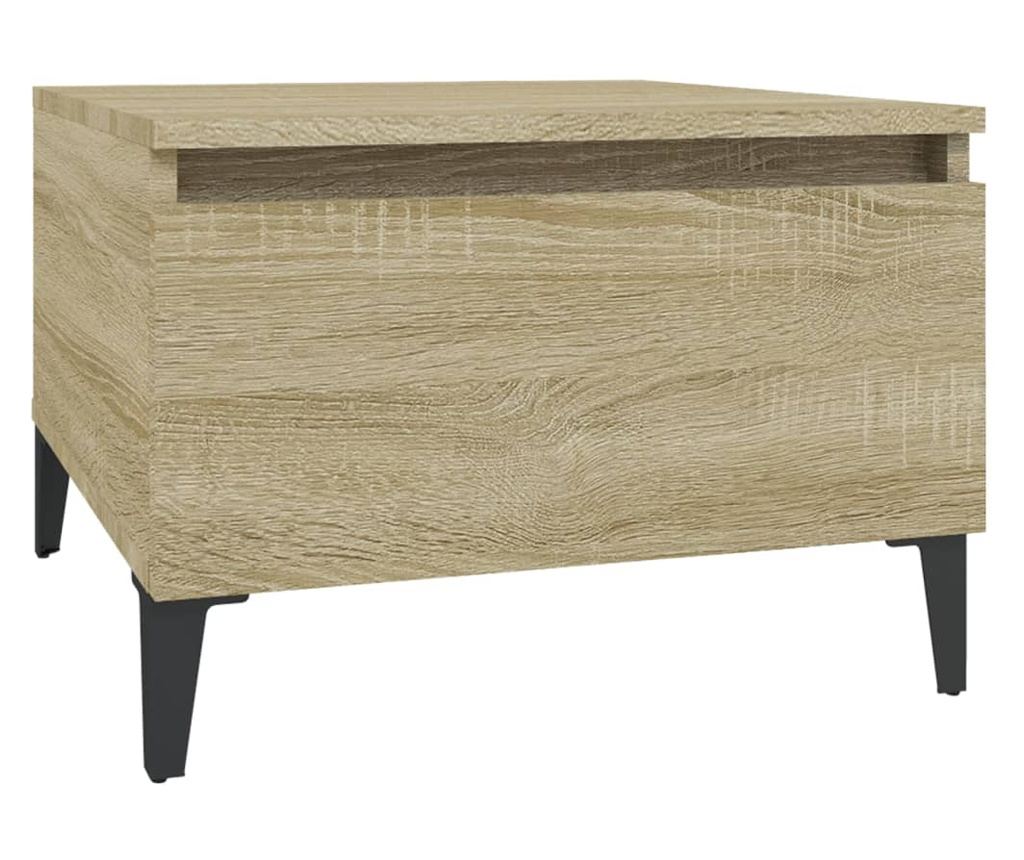 Oldals asztalok 2 db sonoma tlgy 50x46x35 cm faforgcslap - 6