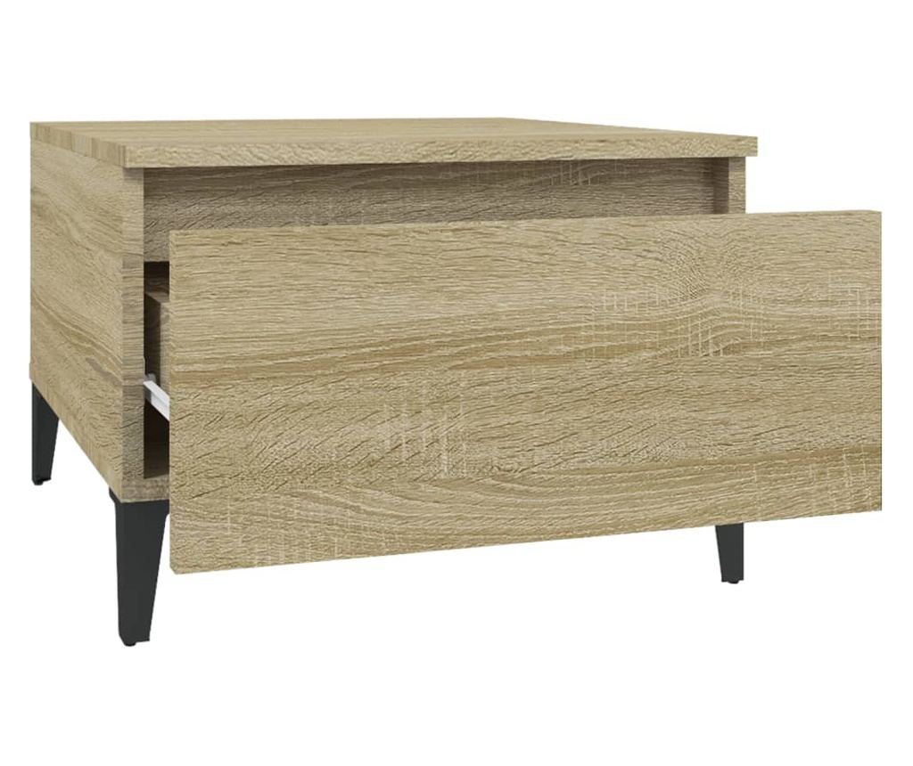 Oldals asztalok 2 db sonoma tlgy 50x46x35 cm faforgcslap - 8